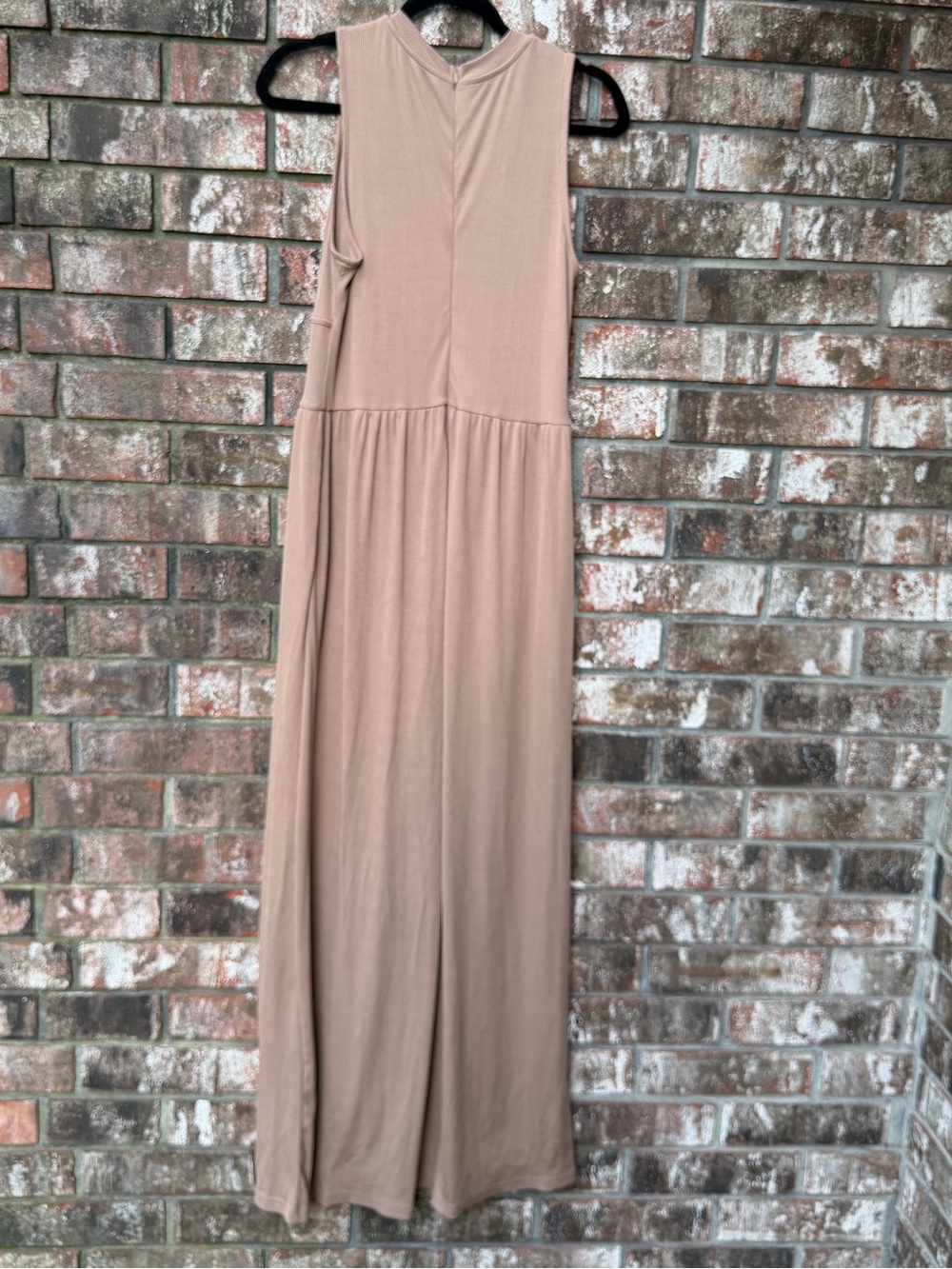 Cider Sleeveless Wide-Leg Jumpsuit in Taupe - Picture 4 of 4